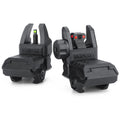 Aecktech Fiber Optic Sights,with Green and Red Full Fiber Optics Dots Polymer Fiber Optics Sights Front and Rear Backup Sights (