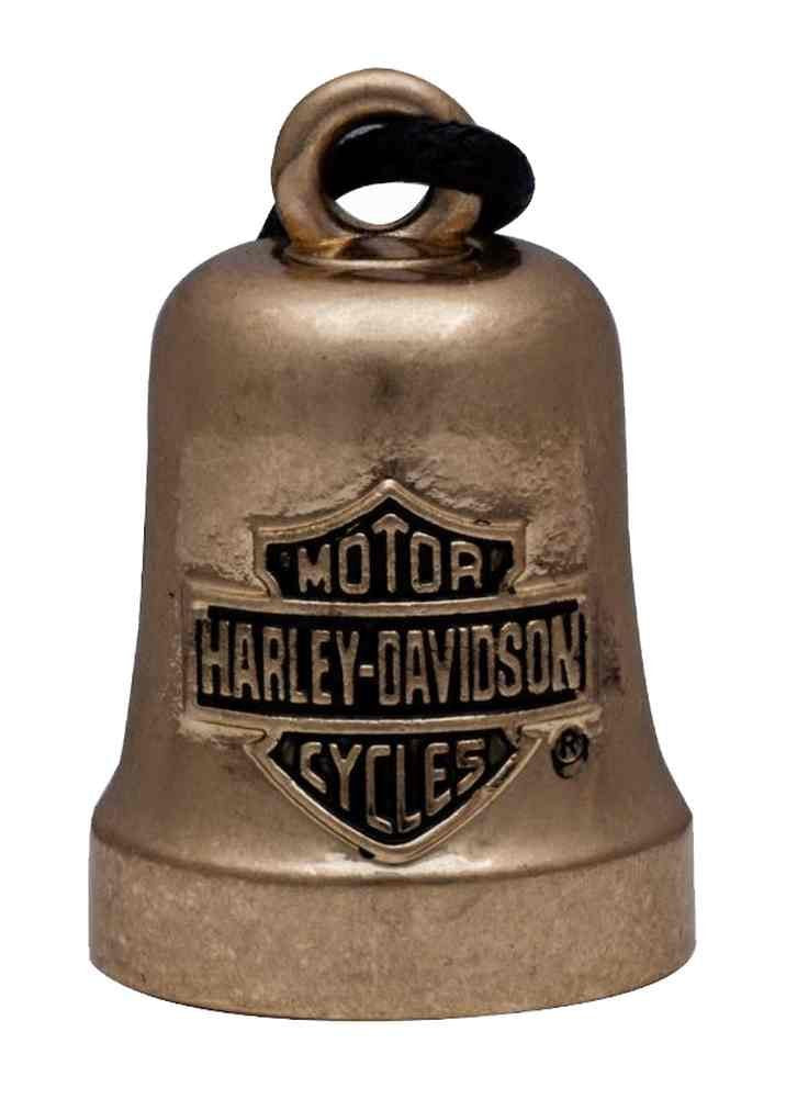 Harley-Davidson Bar & Shield Logo Motorcycle Ride Bell, Gold Tone HRB066