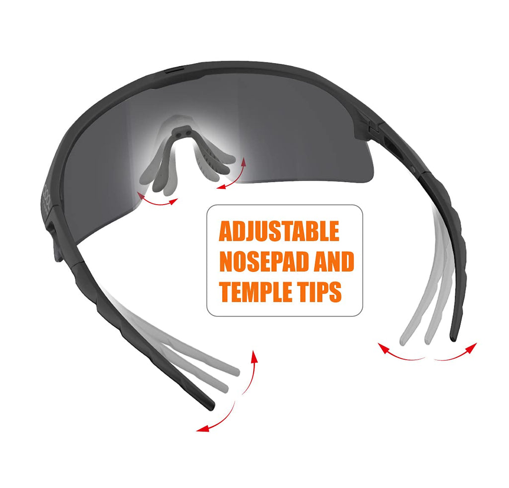 Qooltimes Polarized Wrap Around Shield Ski Sunglasses Men Women Triathlon Beach Volleyball Running Oakley Sutro Lite Baseball