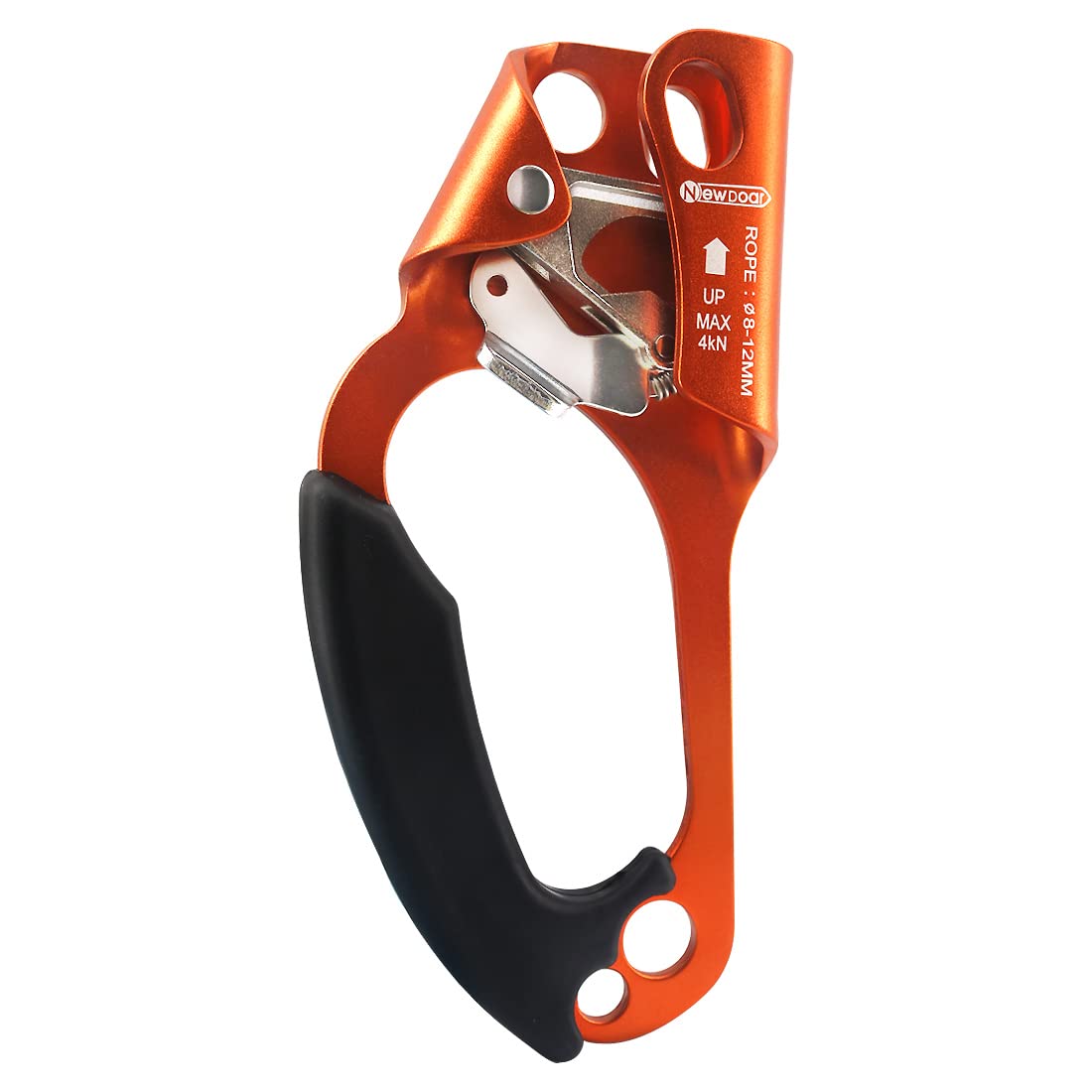 Newdoar Left Hand Ascender Rock Climbing Tree Arborist Rappelling Gear Equipment Ce Certified Rope Clamp For 8~13Mm Rope(Left Or