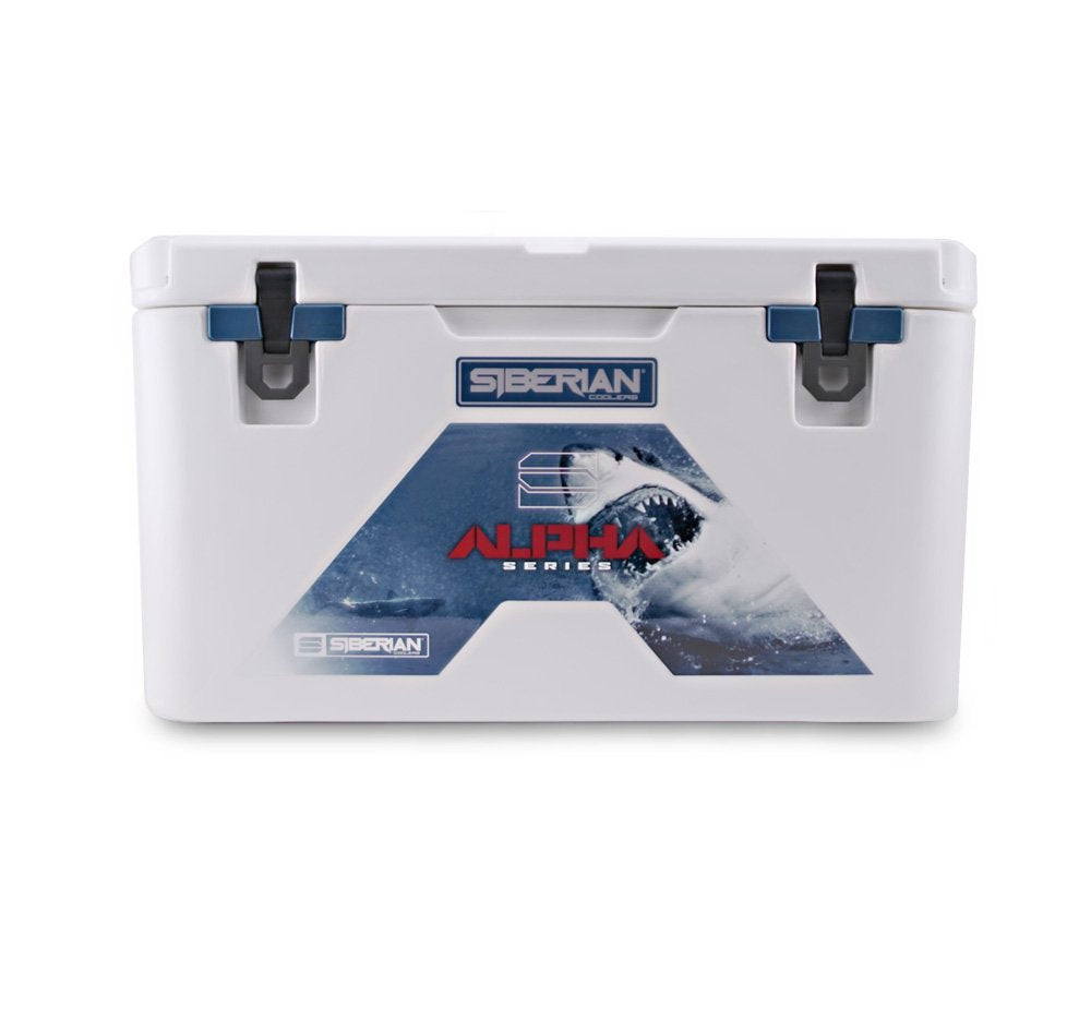 Siberian Coolers Alpha Pro Series 85 Quart In White Bear Resistant Includes Accessories