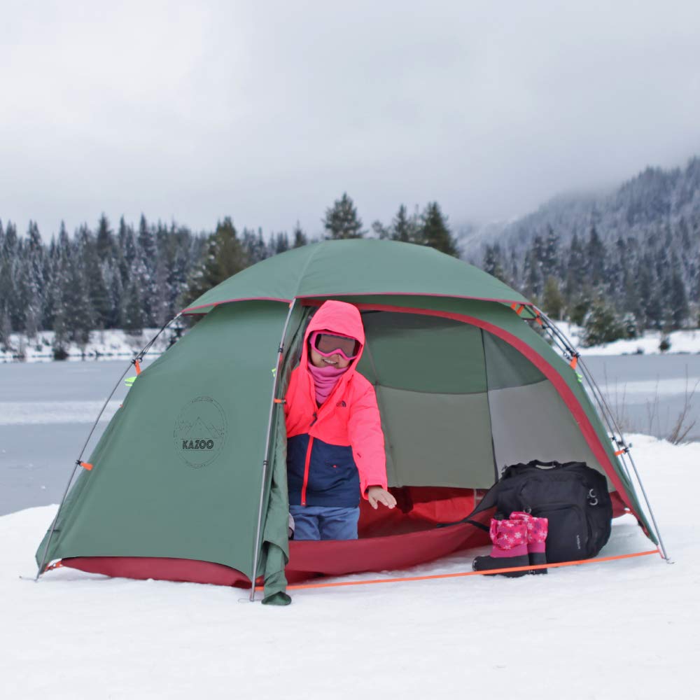 Kazoo Lightweight Backpacking Tent 2 Person Waterproof Camping Tents 2 People Hiking Tents Two Person Aluminum Poles Double Laye