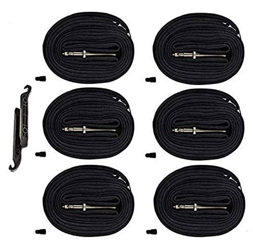 (6-Pack 700X20-25C Road Bike Replacement Inner Tubes Presta Valve 42Mm For Road Bikes With Tire Size Of 700C X 20, 23, And 25 (6