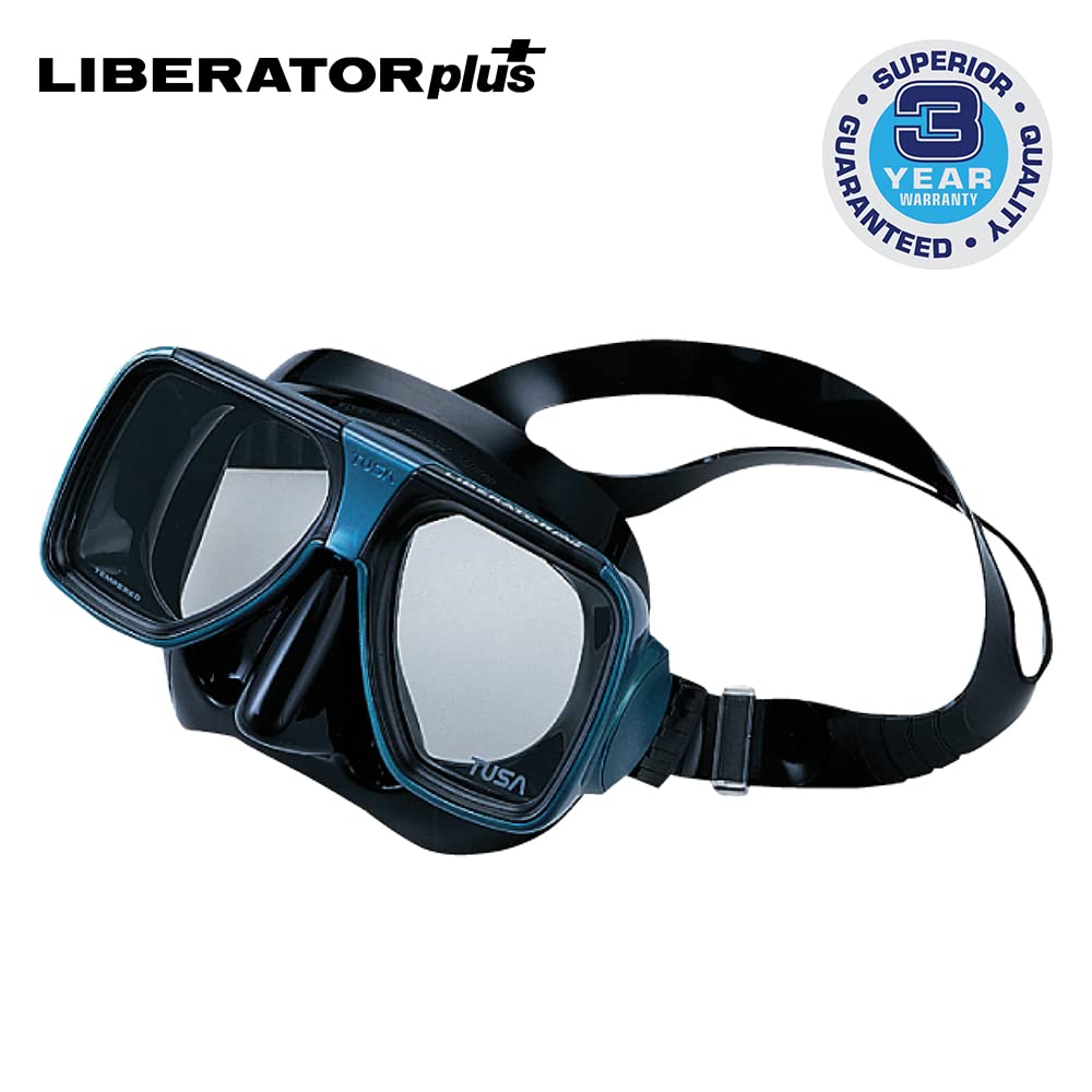 Tusa Tm-5700 Liberator Plus Scuba Diving Mask, Black