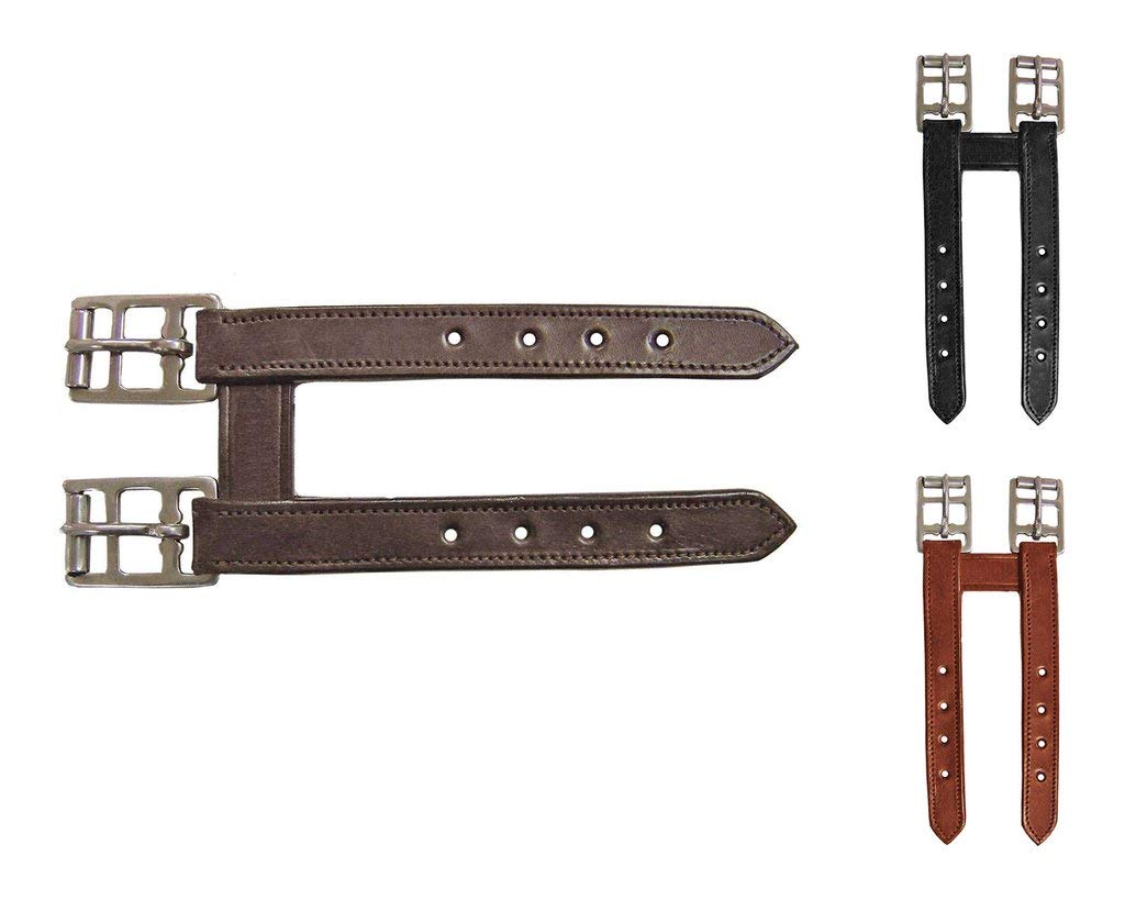 Derby Originals Paris Tack English Leather Elastic Girth Extender, Havana