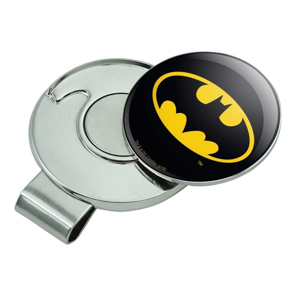 Graphics & More Batman Classic Bat Shield Logo Golf Hat Clip With Magnetic Ball Marker