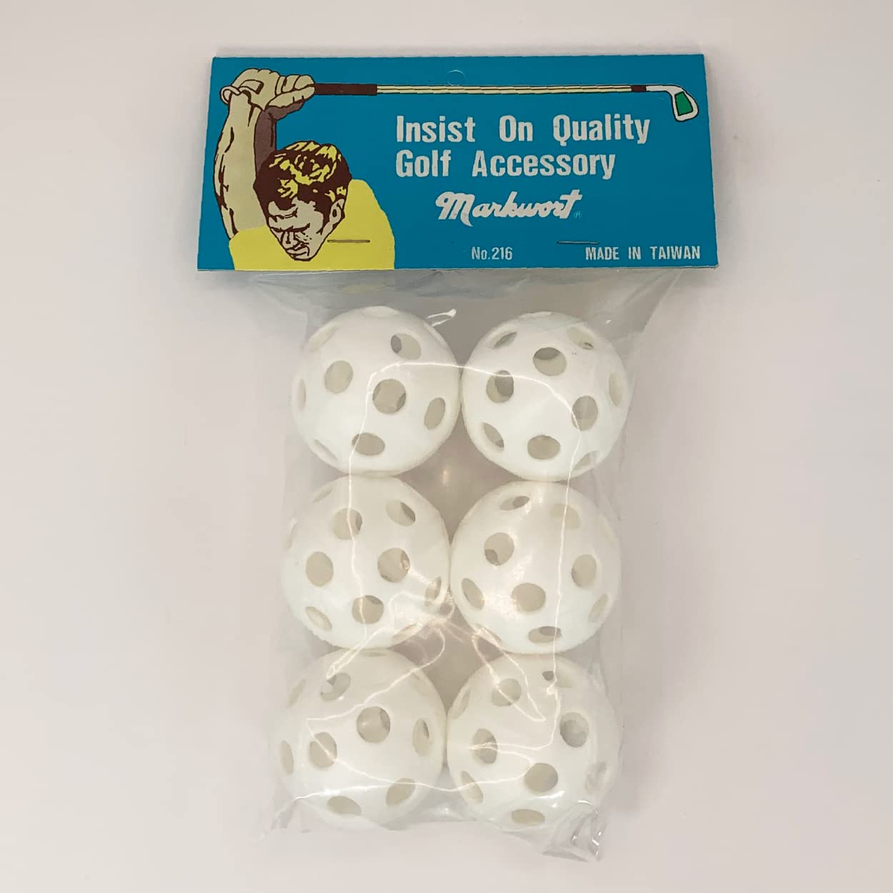 Markwort 5-Inch Traditional Style Pliable Plastic Practice Golf Balls