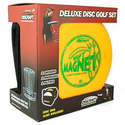Discraft Deluxe Disc Golf Set (4 Disc And Bag)Models And Plastic Blends May Vary