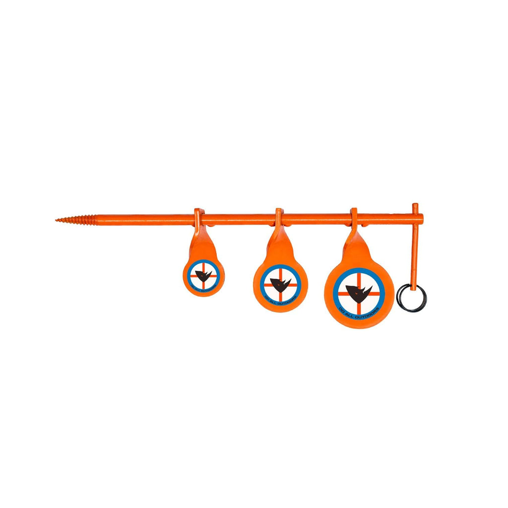 Do All Outdoors Triple Tree Spinner Steel Shooting Target For .22 Caliber