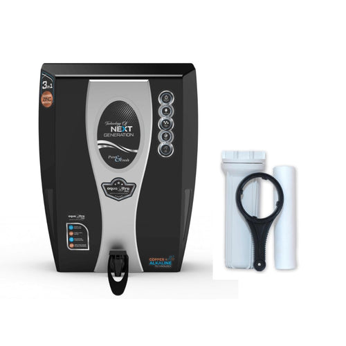 Aquaultra Copper Ro Water Purifier With Uv+Uf And Tds Controller | 12Liter Fully Automatic Function Best For Home Office Isi Mar