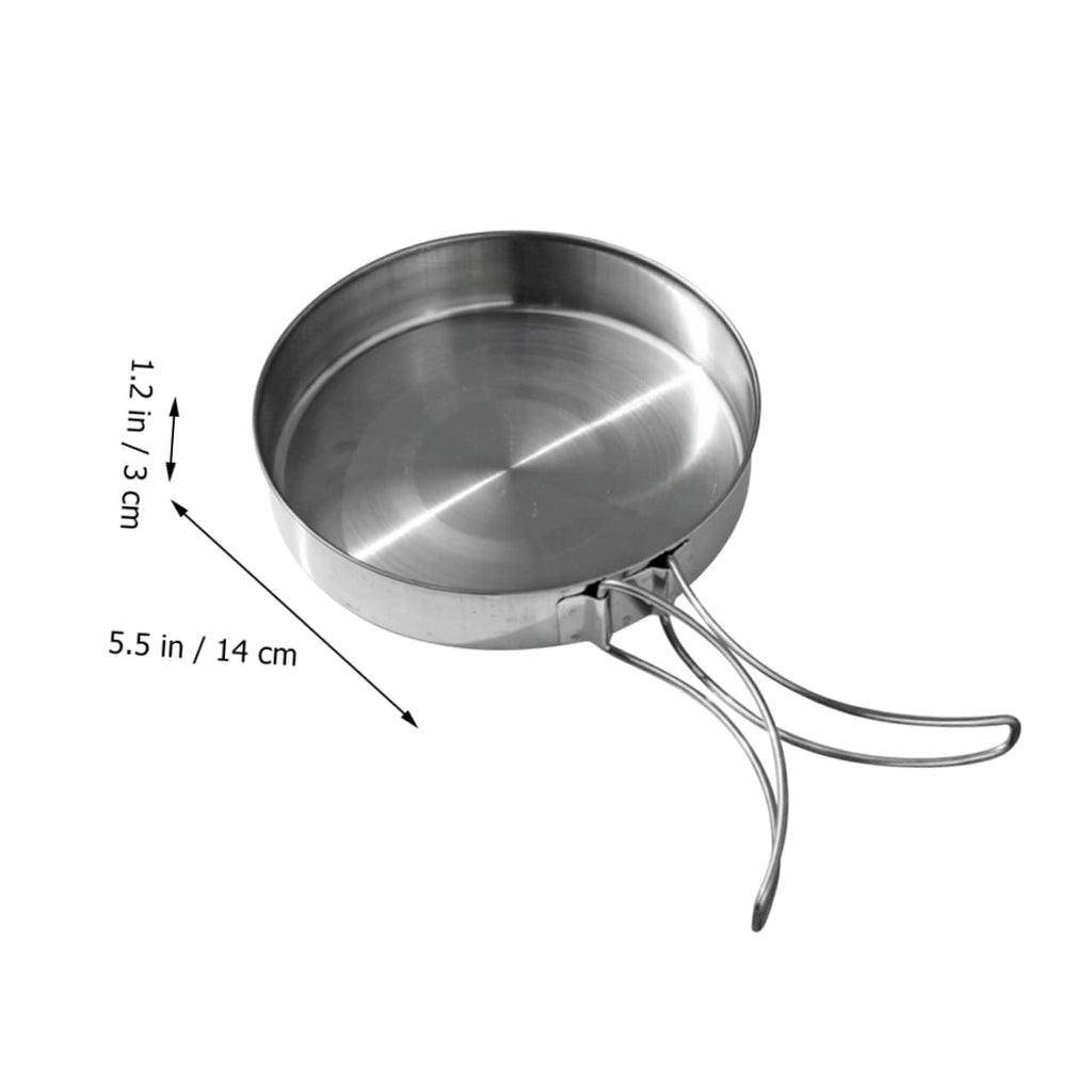 Vanzack Outdoor Pan Camping Cooking Pot Backpacking Cookware Outdoor Cookware Outdoor Cooking Pan Camp Cookware Pan Bbq Frying P
