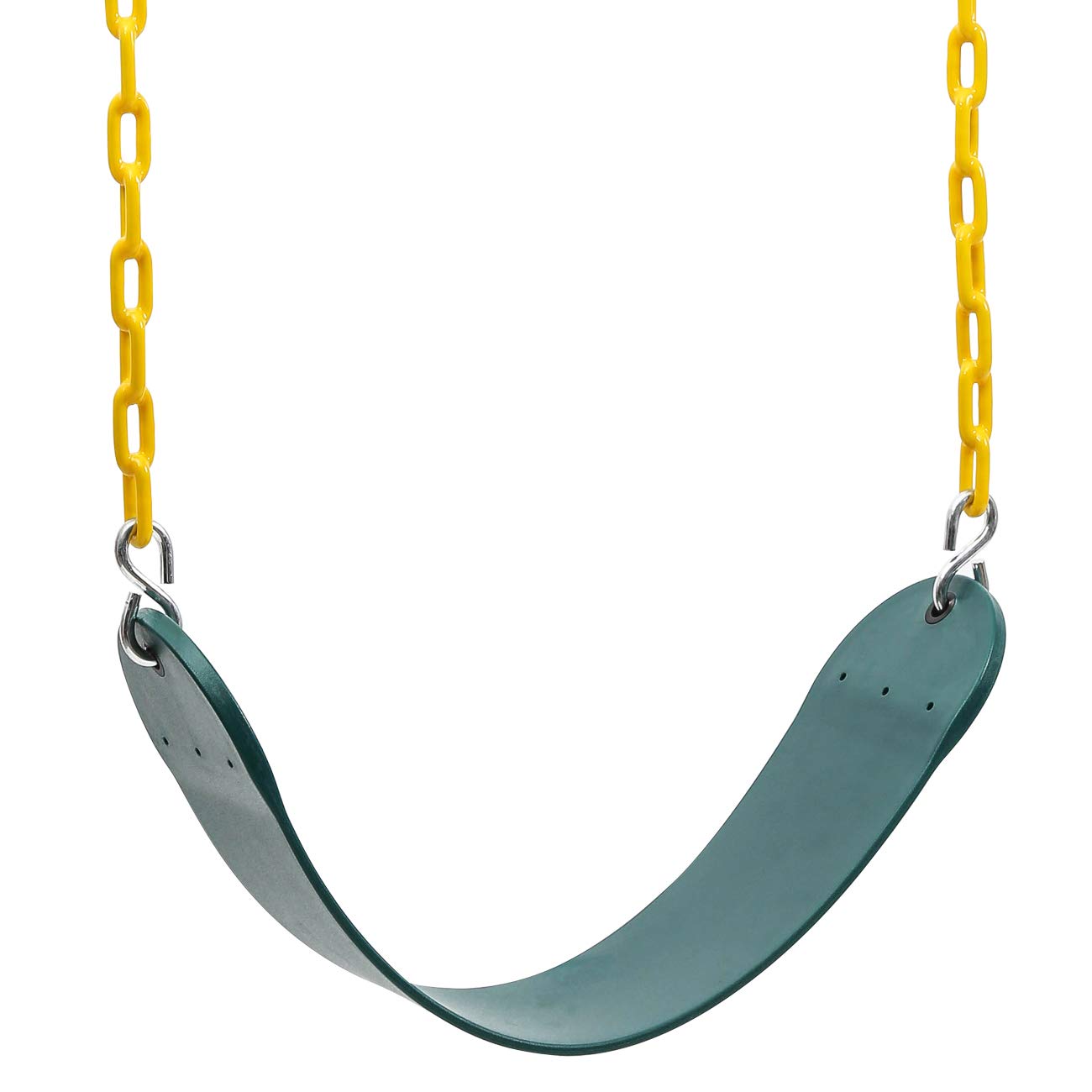 Sunnyglade 2Pcs Swings Seats Heavy Duty With 66'' Chain, Playground Swing Set Accessories Replacement With Snap Hooks, Support 2