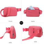 Fanny Belt Bag Waist Pack Crossbody Bags Bum Bag For Running Hiking Travel Workout Adjustable Strap For Women-Watermelon Red