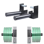 Syl Fitness Olympic Weight Plates Holder Power Rack Attachment Weights Storage Rack, Fit 3X3'' Rack (5/8'' & 1'' Hole)
