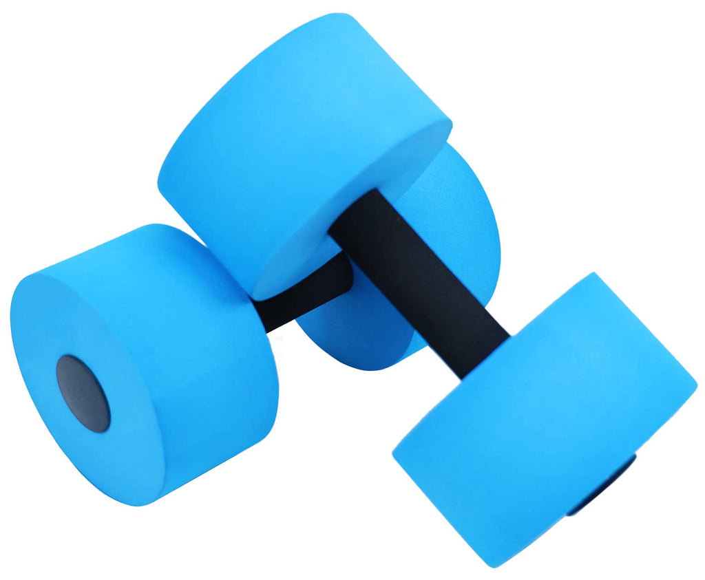 Elevon Complete Swim Training Set Including Water Dumbbell Weights, Floating Belt And Pull Buoy Leg Float, Blue