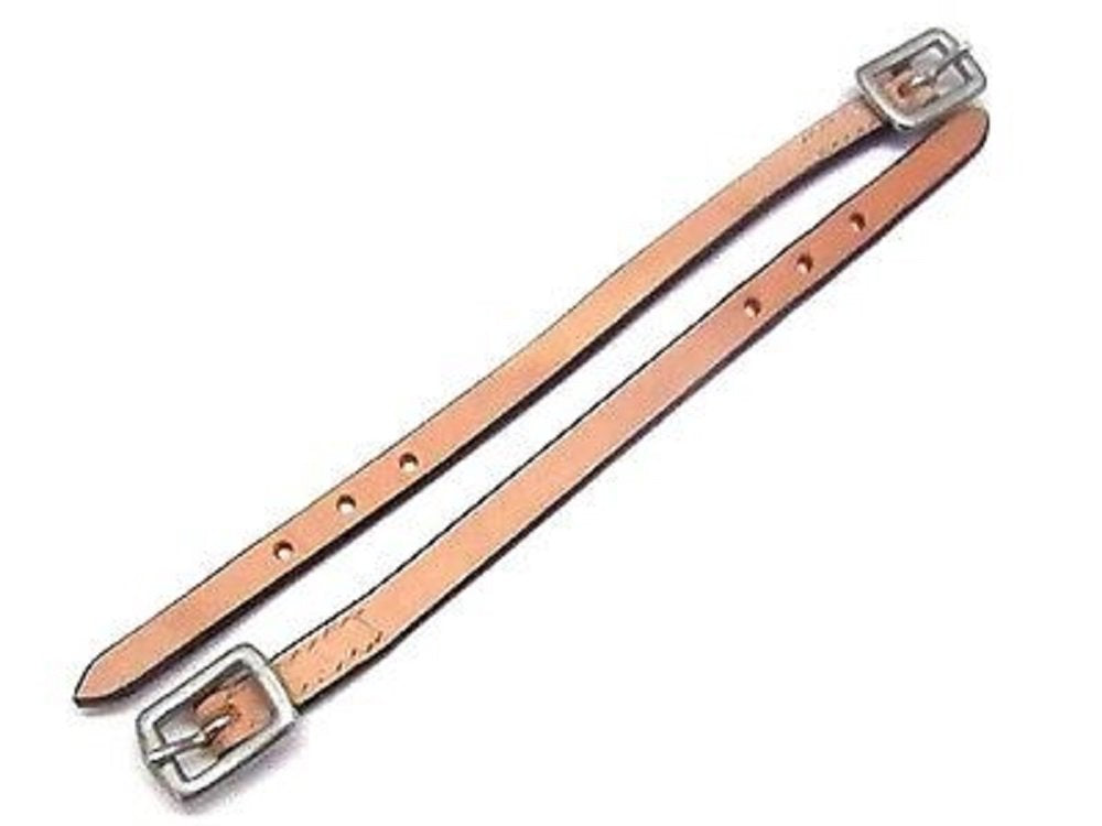 Showman Tough-1 Light Oiled Leather Stitched Western Saddle Adjustable Stirrup Hobble Straps 