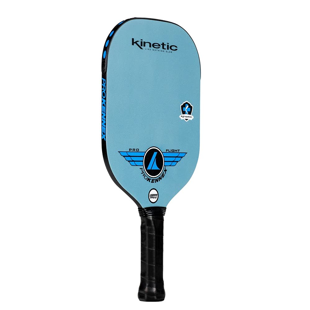 Prokennex Pro Flight - Pickleball Paddle With Toray T700 Carbon Fiber Face - Comfort Pro Grip - Usapa Approved (Blue)
