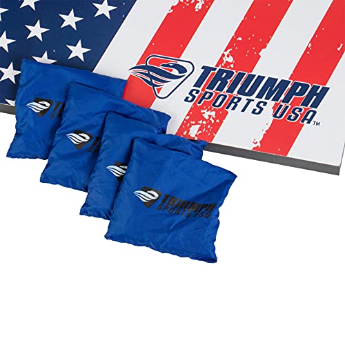 Triumph Sports Triumph Patriotic Classic 2X3 Cornhole Set - Includes 2 Patriotic Boards, 8 All-Weather Cornhole Bags