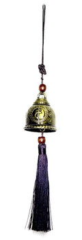 LOVE KART Car Hanging Decor Tibetian Feng Shui Lucky Bell Rear Mirror Hanging for Home/Ornament/Spiritual/Pooja/Decorative Showp