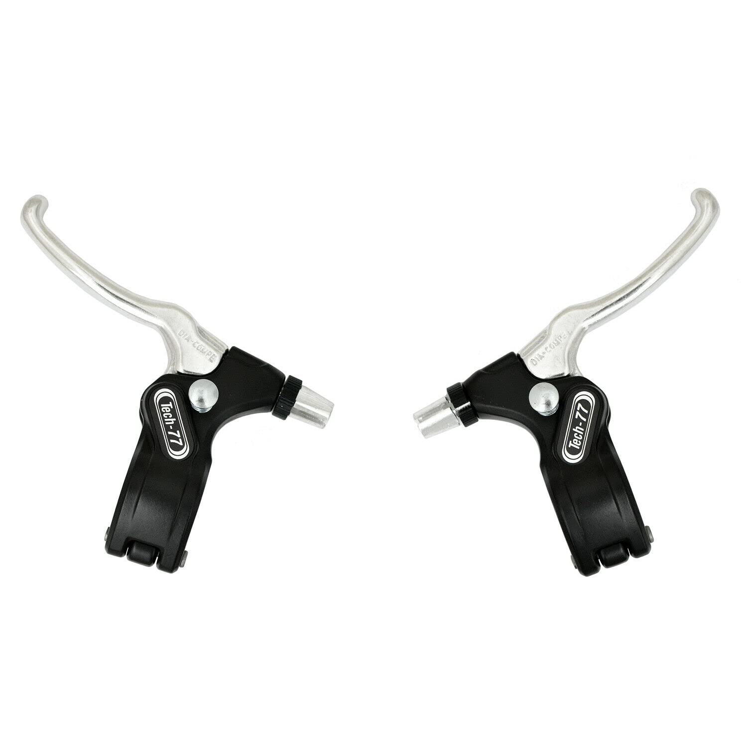 DIA-COMPE 182s-2 Tech77 w/Thumb-Lock Stopper Brake Lever Set, Silver, DP2526