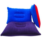 Mxjzw 3 Pack Ultralight Inflatable Pillow Small Squared Flocked Fabric Air Pillow Beach Pillow For Camping,Napping,Desk Rest,Hik