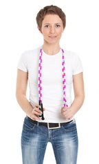 Black And White 7-Foot Jump Rope With Plastic Segmentation By K-Roo Sports