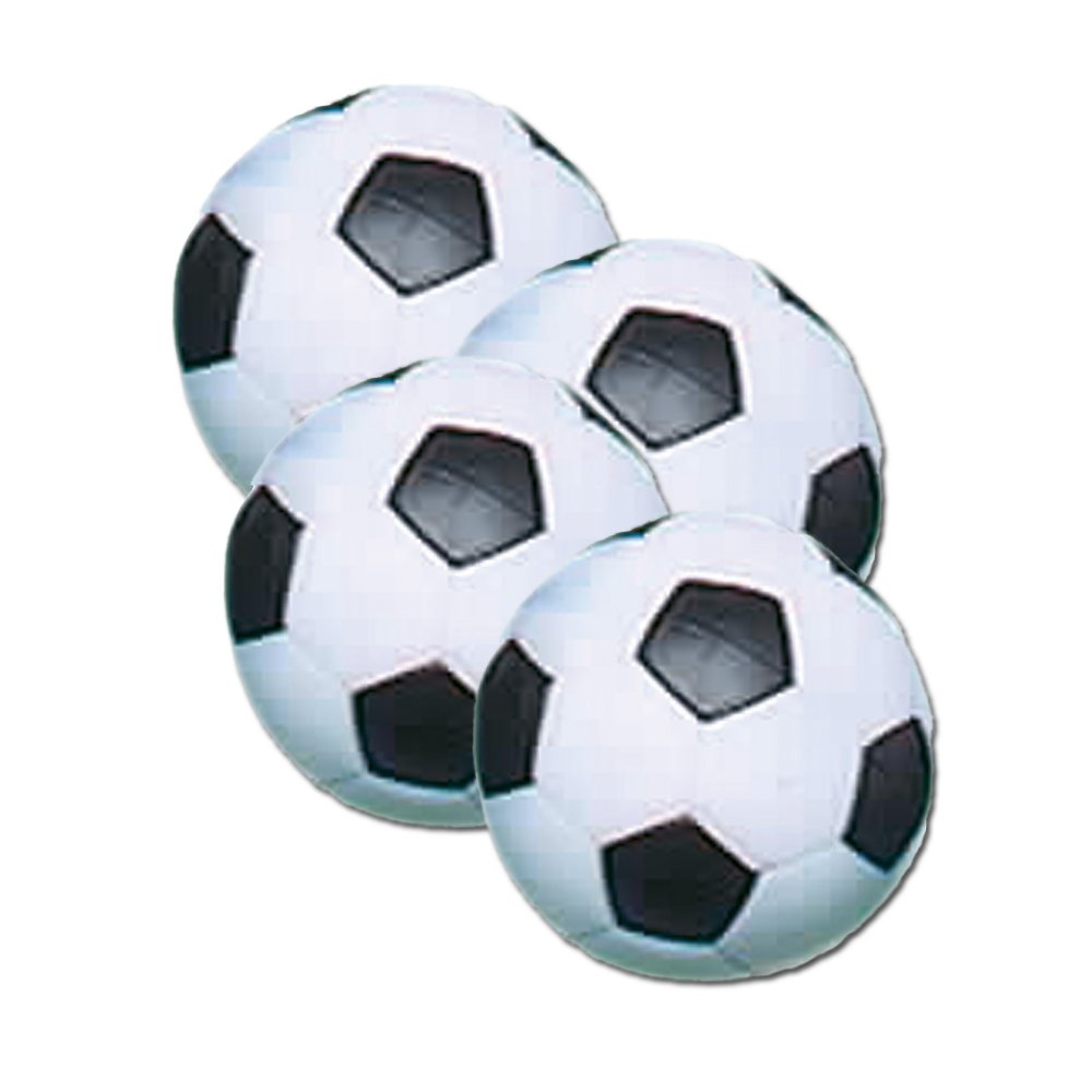 Fat Cat Foosball/Soccer Game Table Soccer Balls: 36 Mm Regulation Size Foosballs, Black/White, 4 Pack