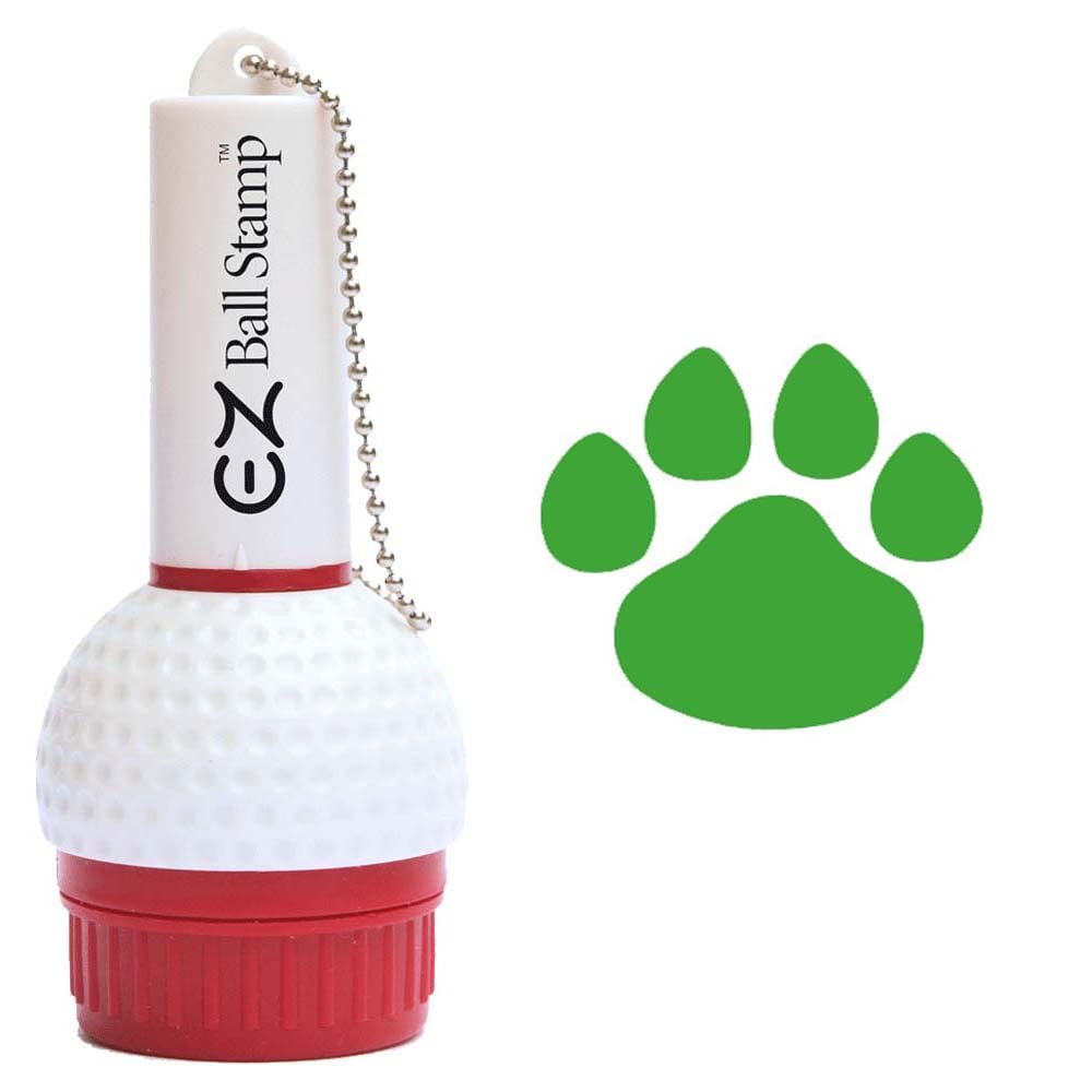 EZBallStamp Golf Ball Stamp Marker (Green Paw)