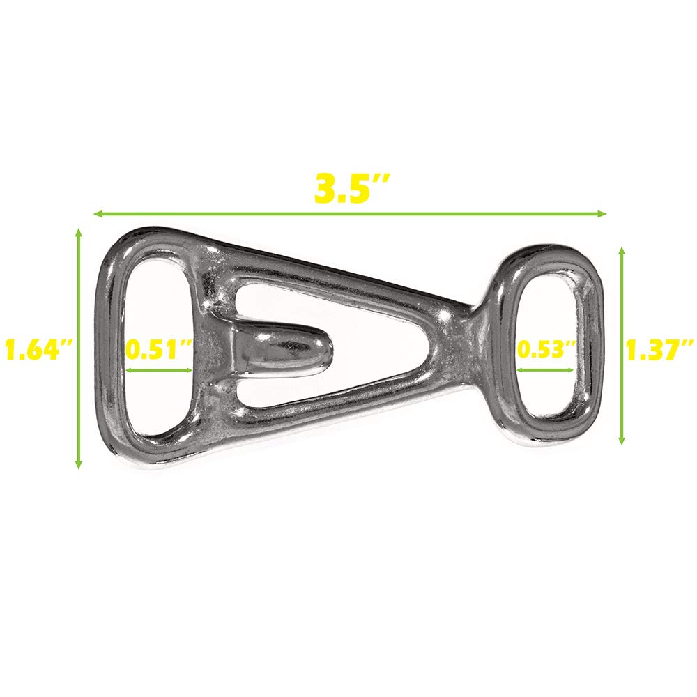 West Coast Paracord 3-1/2 Inch Silver Rope Adjusters (5 Pack)