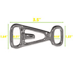 West Coast Paracord 3-1/2 Inch Silver Rope Adjusters (5 Pack)