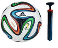 M ART Hands Stitched Blue/White Football Size 5 with Pump