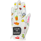 Giggle Golf Women'S Golf Glove (X-Large, Worn On Right Hand, Drink Up Bitches!)