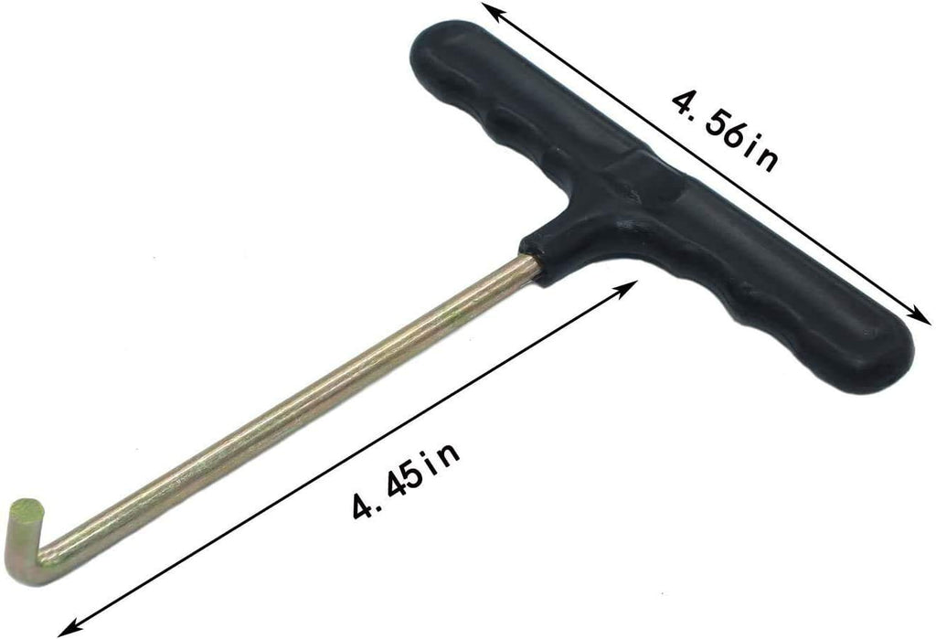 Hengle 5.5 Inch(14Cm) Trampoline Spring Heavy Spring Stainless Steel Galvanized Spring (10Pcs) And 1T-Hook