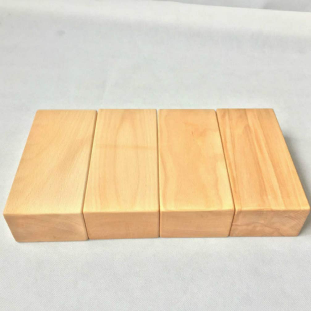 Ubersweet Yoga Bricks Beech High Density Yoga Dance Training Auxiliary Tool Wooden Bricks (Yellow)