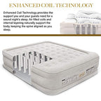 King Koil Luxury California King Air Mattress With Built-In Pump For Home, Camping & Guests - 20 King Size Inflatable Airbed Lux