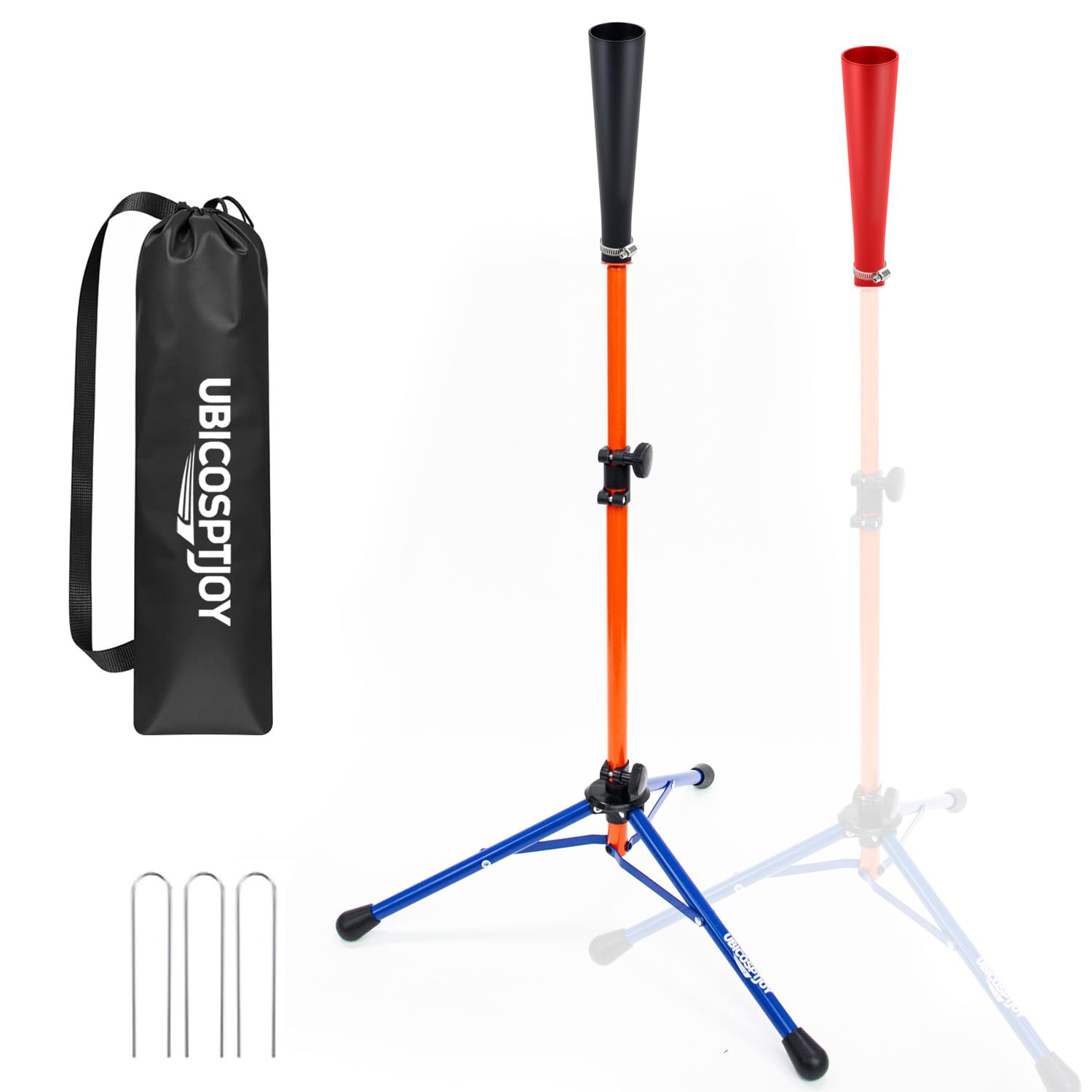 UbiCoSptJoy Baseball Tees for Hitting, Adjust 30.3 to 46.5 Height, for Kids Youth, Baseball Softball Training Equipment with Str