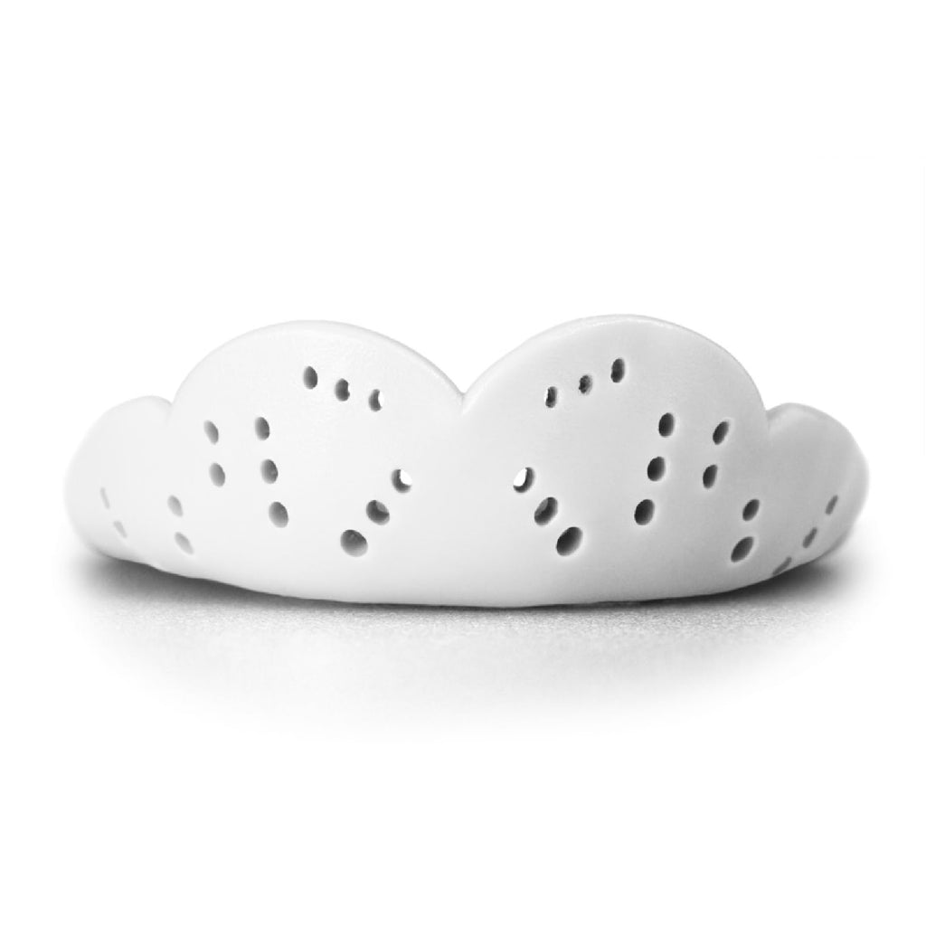 Sisu Max Mouthguard, Snow White - 2.4Mm Thin - Custom-Molded Fit - Slim Design - Remoldable Up To 20 Times - For Impact Sports -