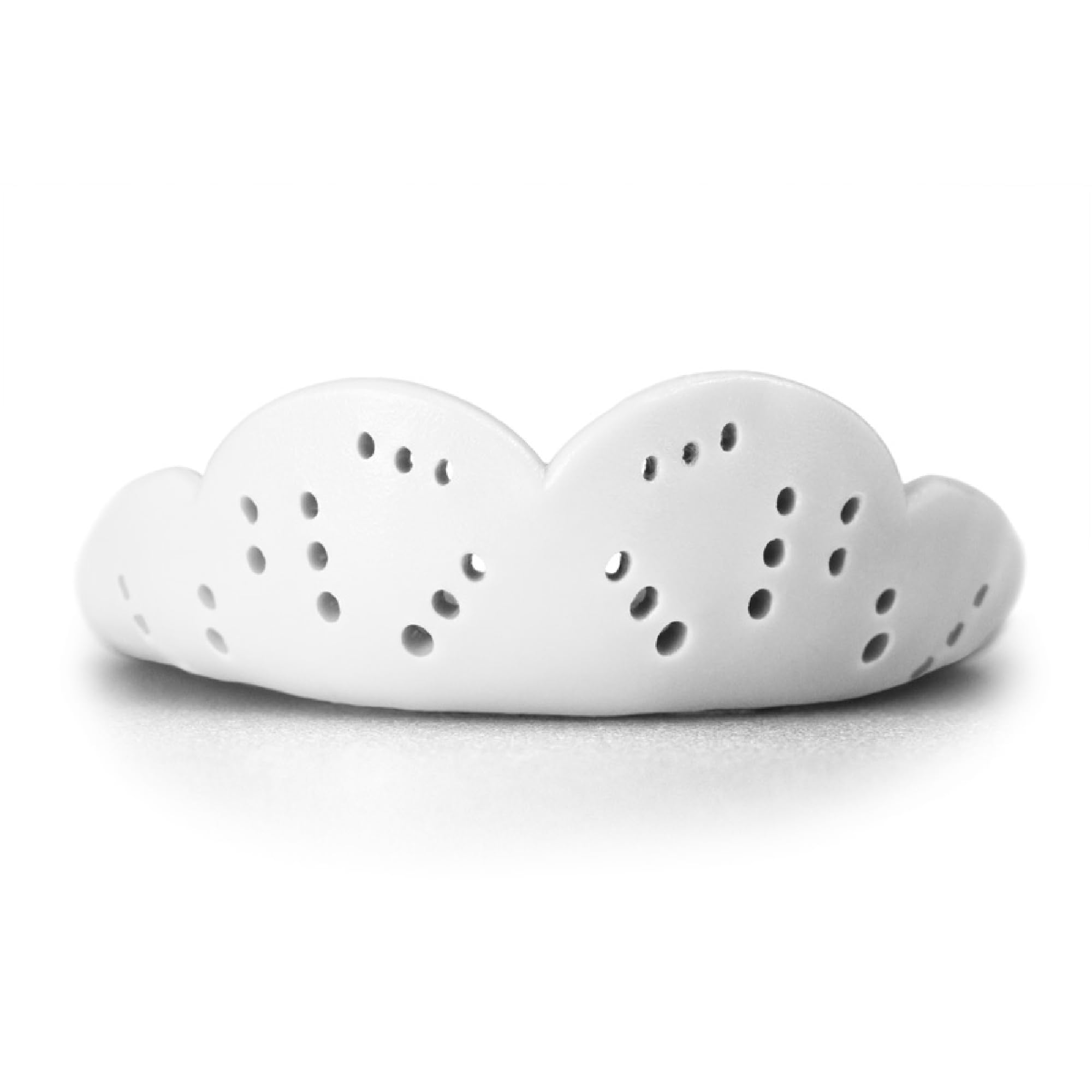 Sisu Max Mouthguard, Snow White - 2.4Mm Thin - Custom-Molded Fit - Slim Design - Remoldable Up To 20 Times - For Impact Sports -