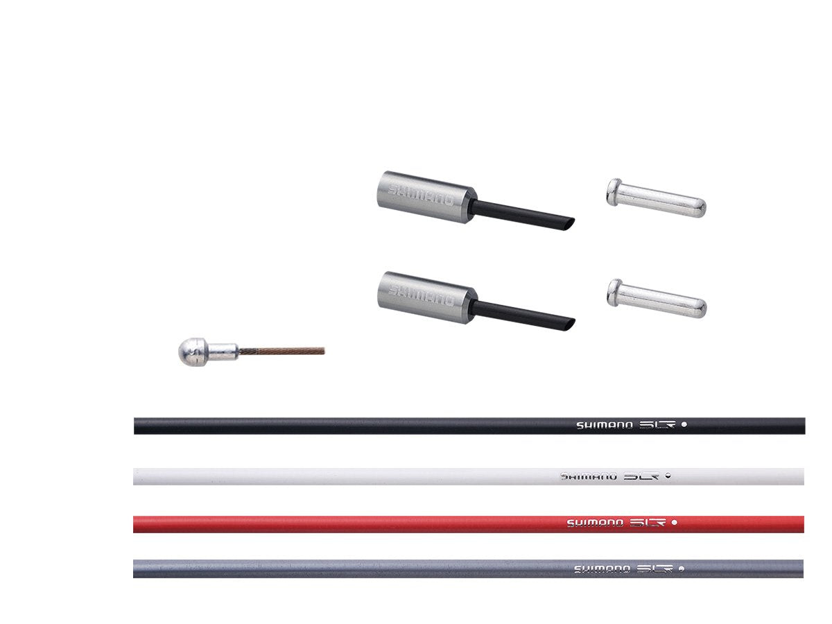 Shimano Polymer Coated Brake Cable Set - Red