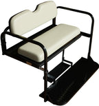 Performance Plus Carts Yamaha Drive G29 Golf Cart Flip Folding Rear Back Seat Kit - Stone