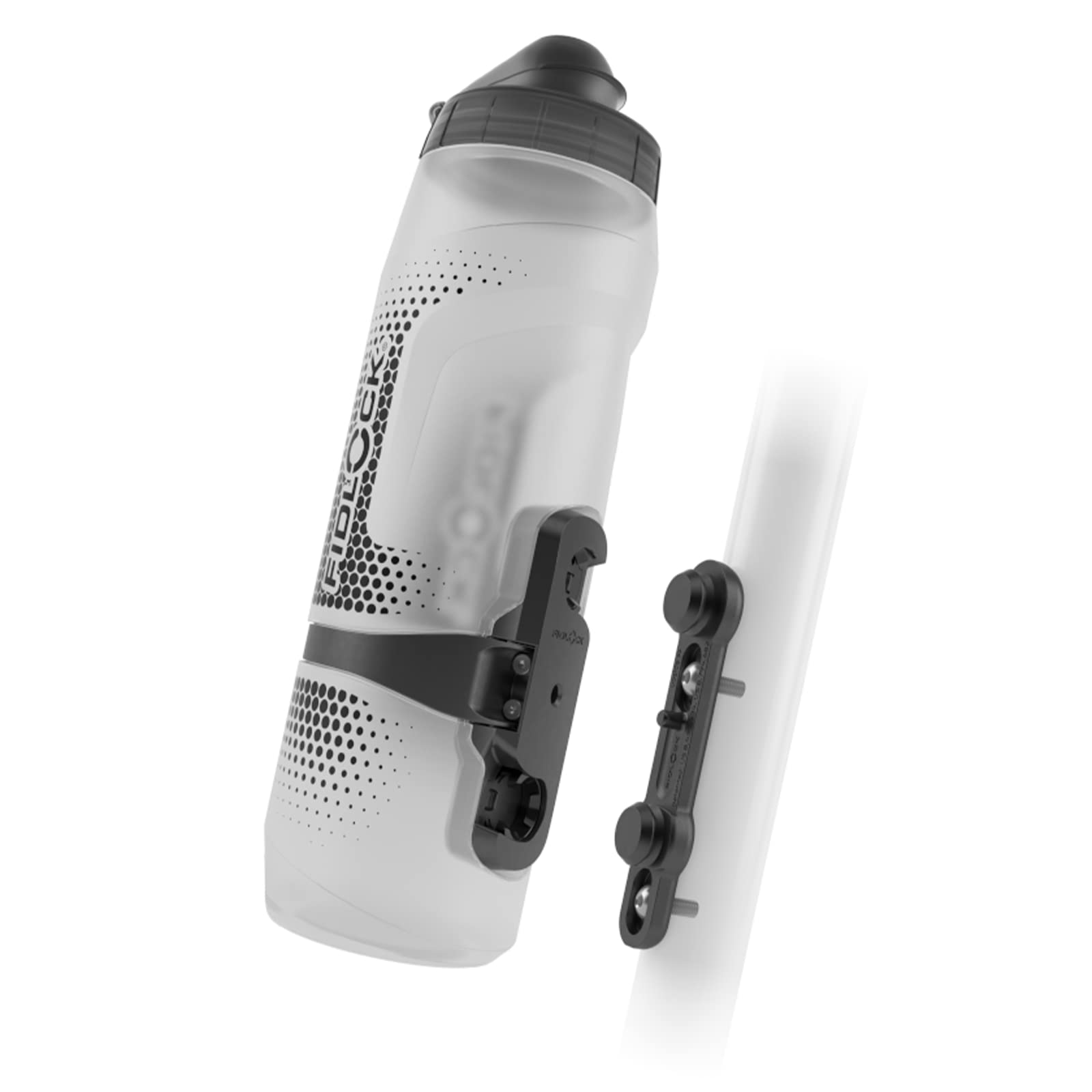 FIDLOCK Twist Bottle 800ml/27oz + Bike Base System | New Leak-Proof, Self-Sealing Bottle Cap | Cage Free Bike Magnetic Bottle Ho