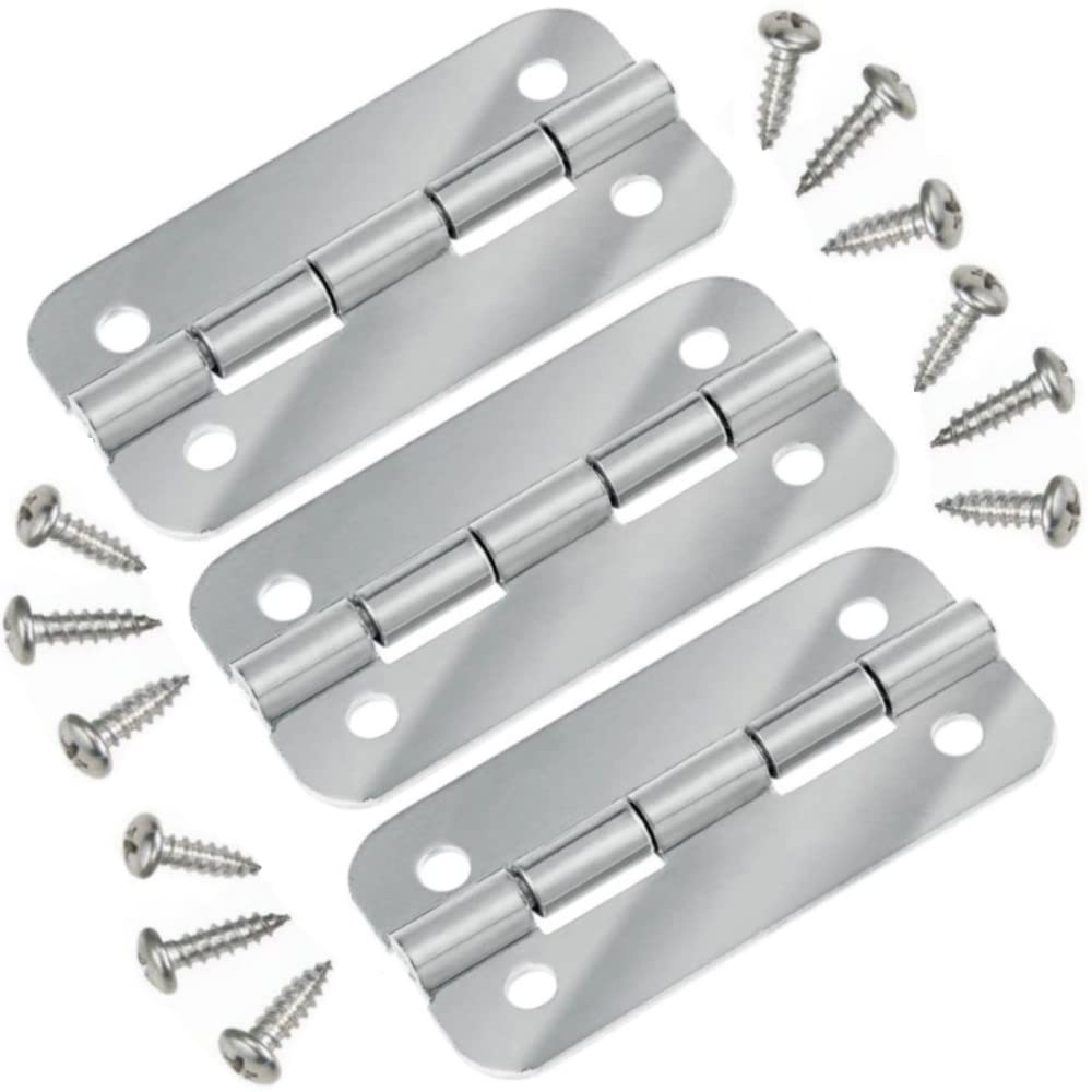Igloo Cooler Heavy Duty Stainless Steel Hinges For Ice Chests (Set Of 3)