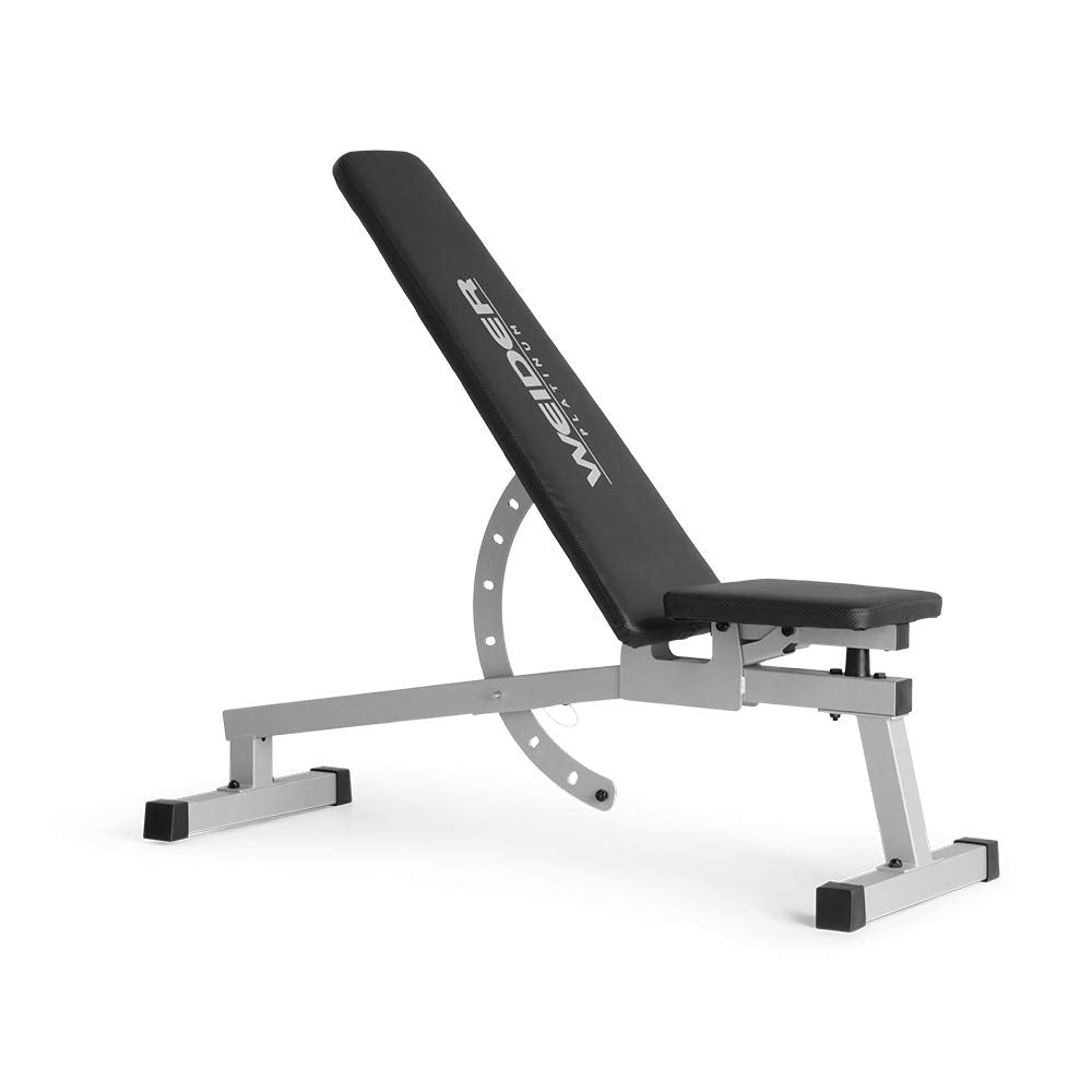 Weider Platinum Adjustable Bench With 16 Position Variations For Dumbbell And Body Weight Exercise