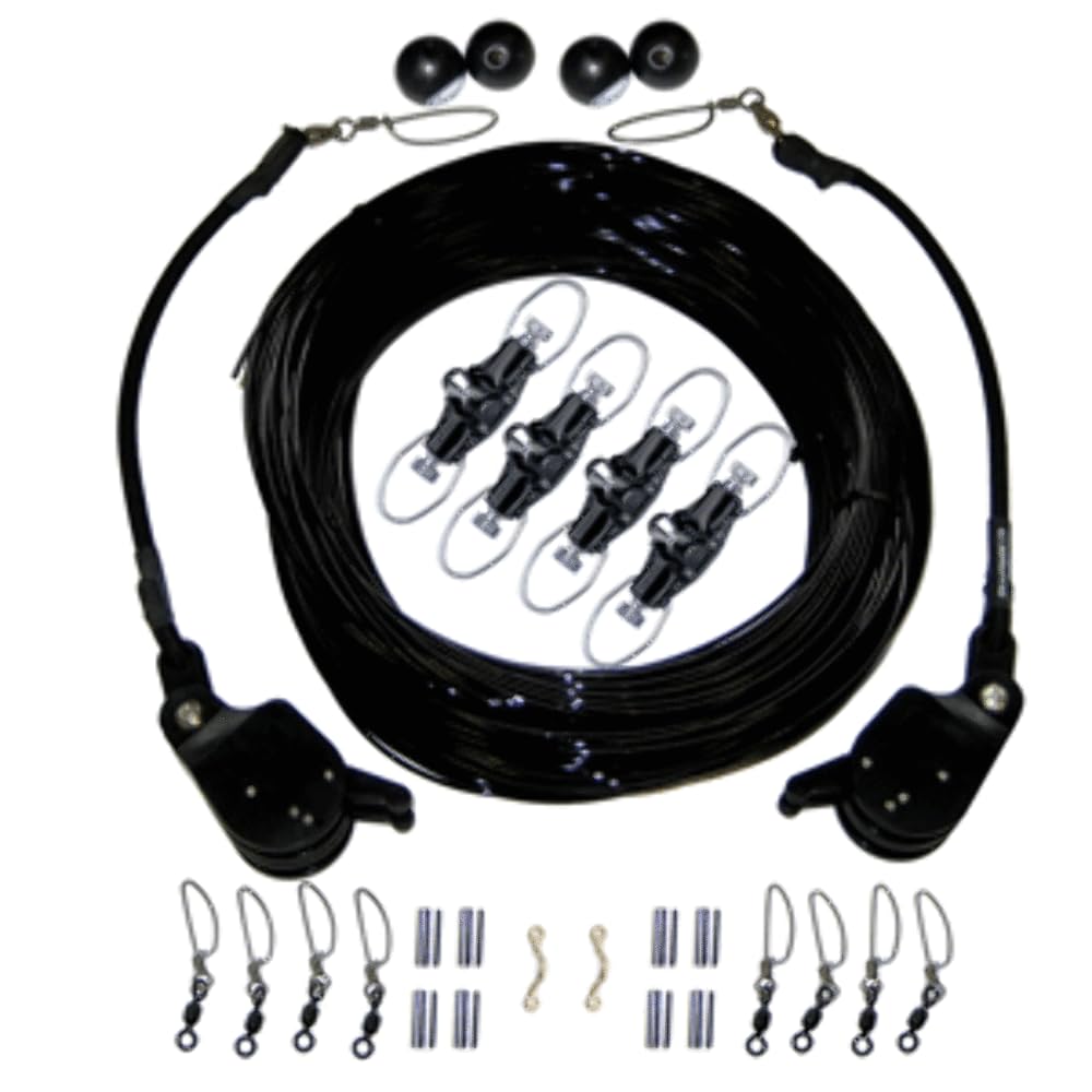 Rupp Double Rigging Kit W/Lok-Ups & Nok-Outs - 260' Black Mono