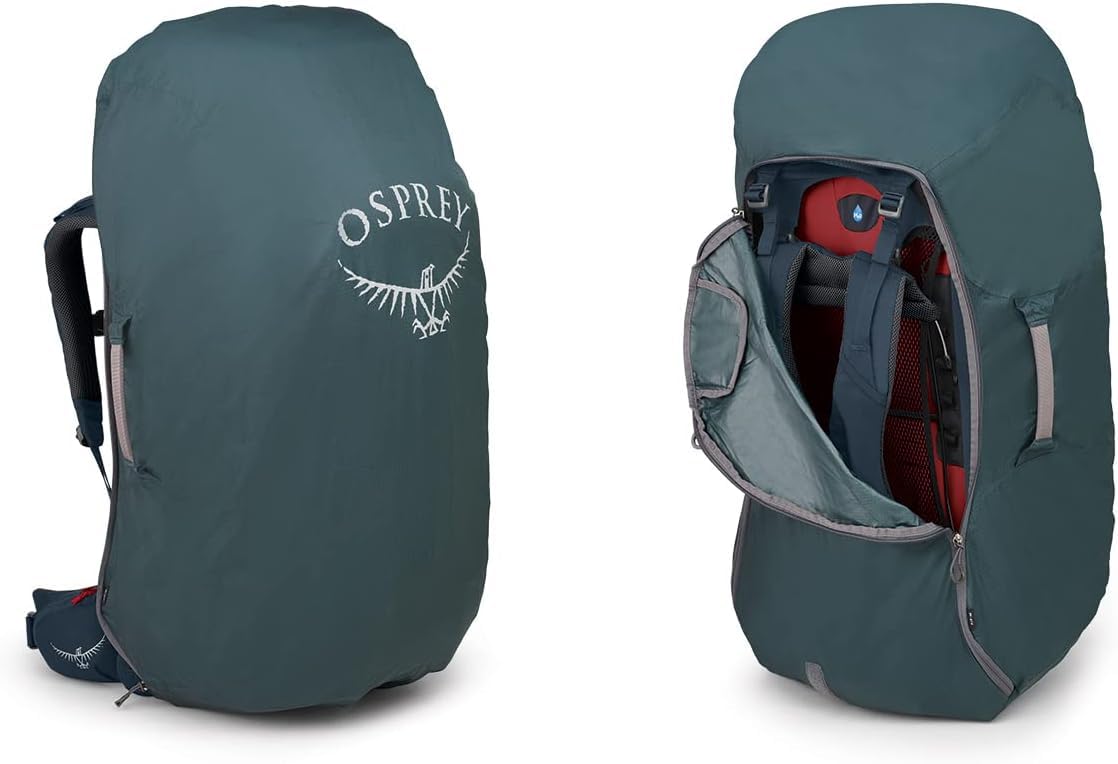 Osprey Farpoint Trek 75L Mens Travel Backpack, Muted Space Blue, One Size