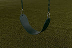 Standard Swingset Seat With Chains | Green | 150Lb Capacity | 58'' Zinc-Plated Chain W/Vinyl Coating | Easy Assembly, Easy Insta