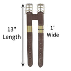 Derby Originals Paris Tack English Leather Elastic Girth Extender, Havana