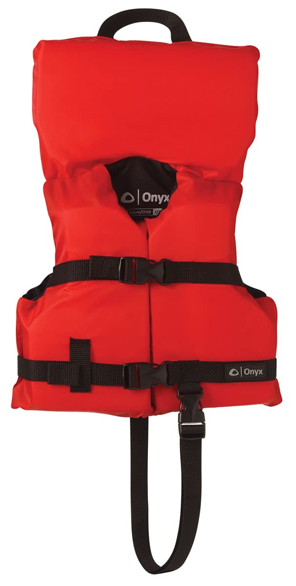 Onyx General Purpose Boating Life Jacket Infant/Child, Red