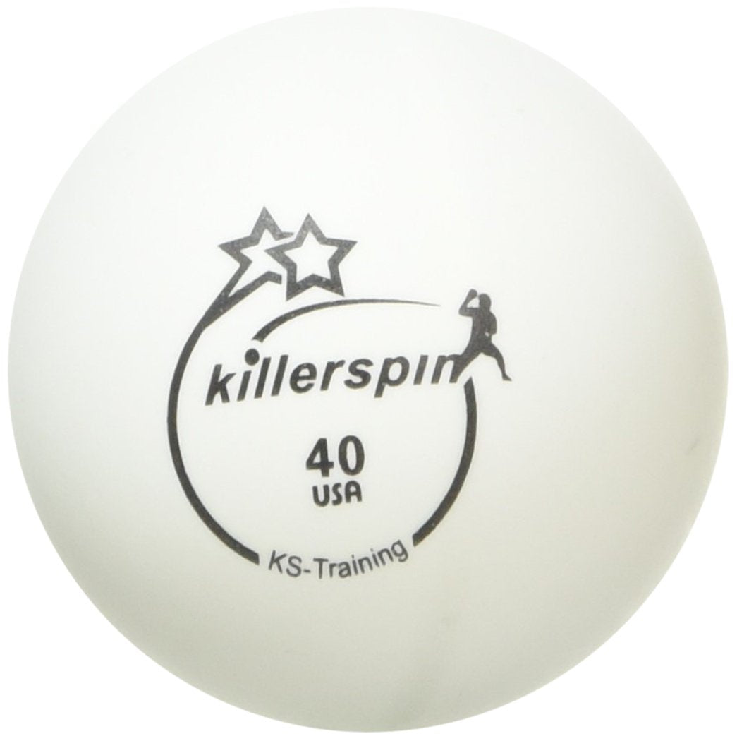 Killerspin 2 Star Training Table Tennis Balls 6-Pack, White