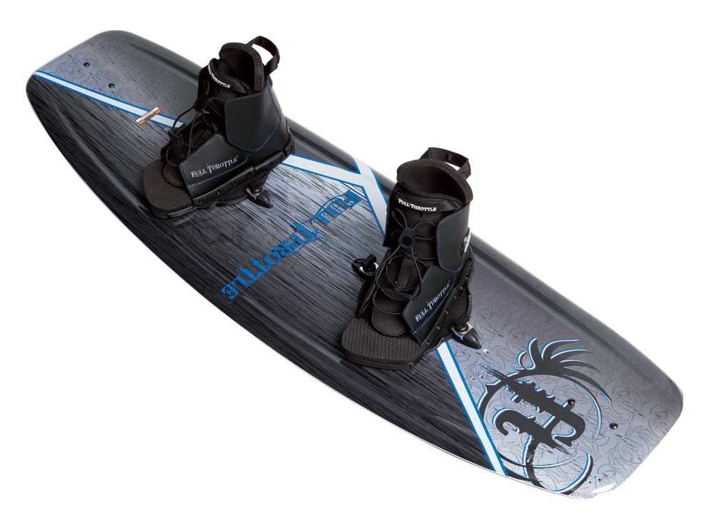 Full Throttle Aqua Extreme Wakeboard Kit (Black/Blue, 55.1 X 21.6-Inch/ 140Cm X 42Cm)